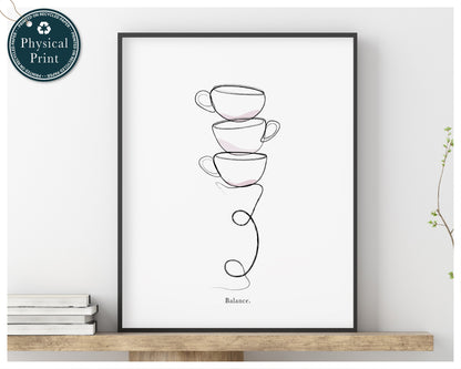 handstand yoga pose one line drawing