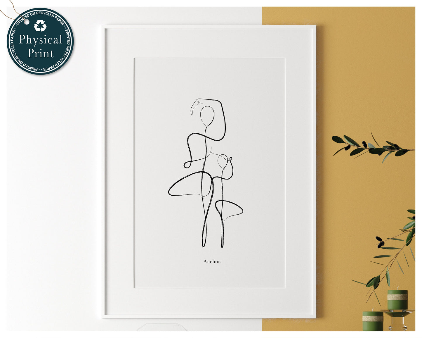 'Mother & Daughter' - Yoga Art Print