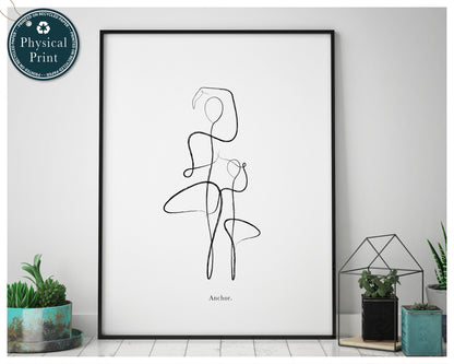 'Mother & Daughter' - Yoga Art Print