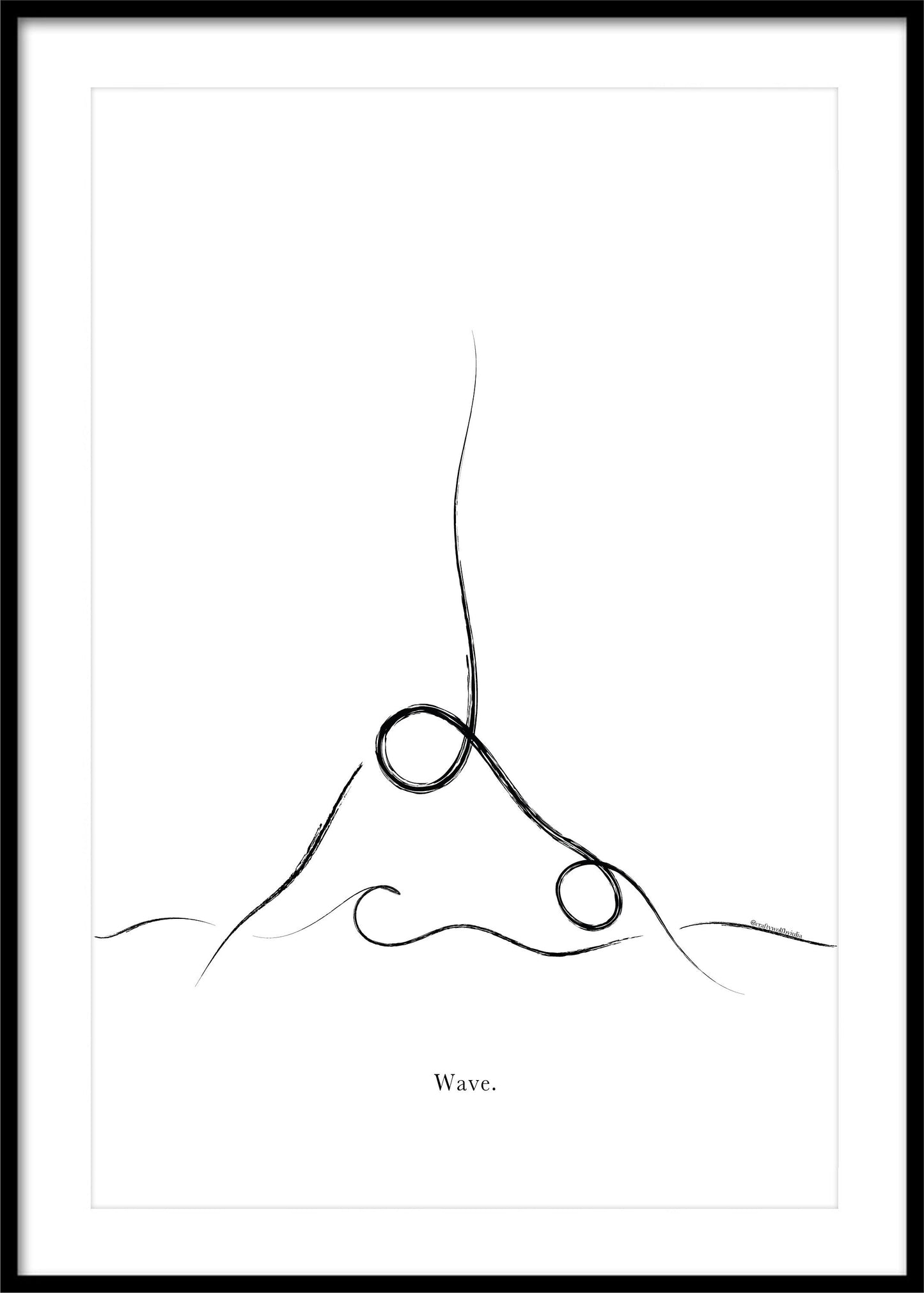 'Flow through life' - Set of 3 Yoga Prints Line Art