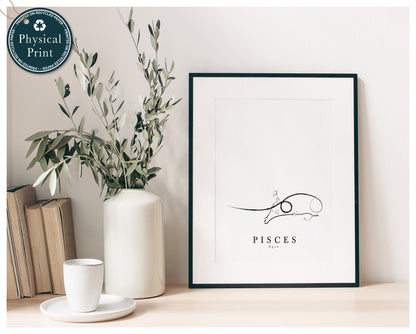 'Zodiac Art' - Yoga Constellation Print - January -> June