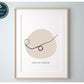 'Roll over' Pose - Minimalist Pilates Wall Art
