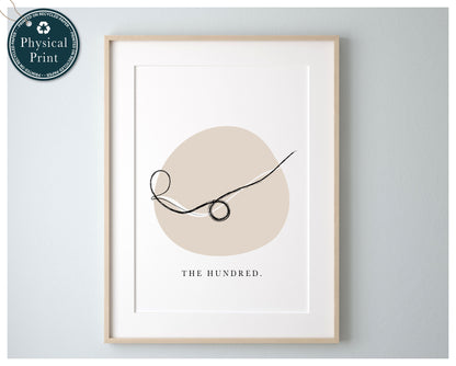 'Roll over' Pose - Minimalist Pilates Wall Art