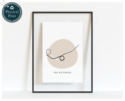 'Roll over' Pose - Minimalist Pilates Wall Art
