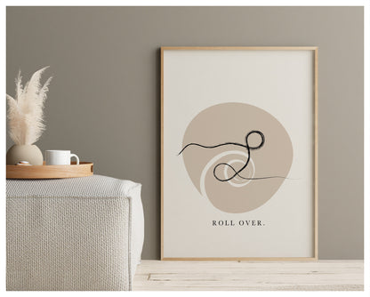 'The Hundred' Pose - Pilates Line Art