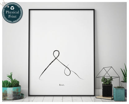 'Downward Dog Pose' - Yoga Poster